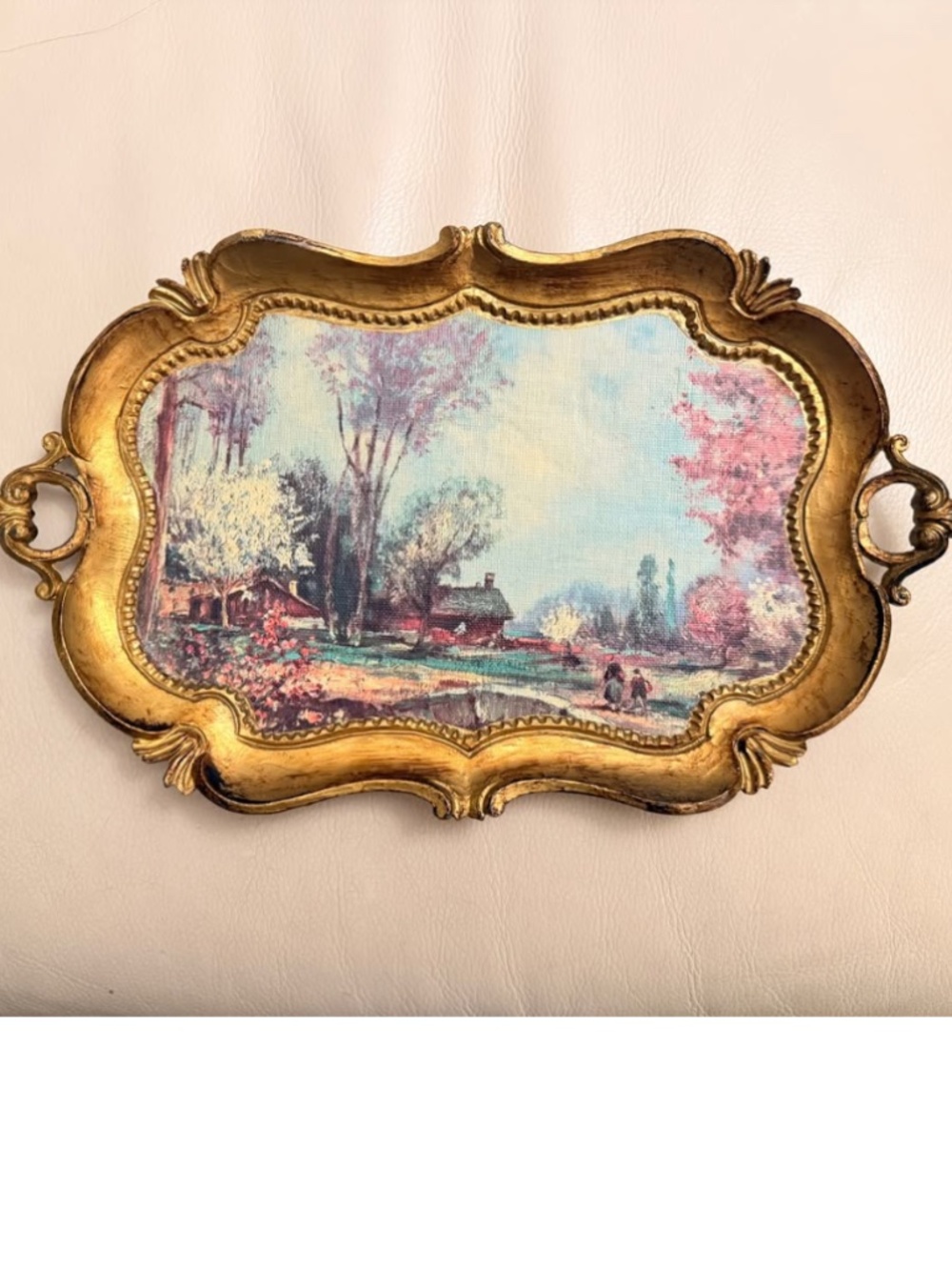 Italy Antique Tray Unique